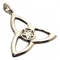 Triquetra Pentacle Sterling Silver Pendant